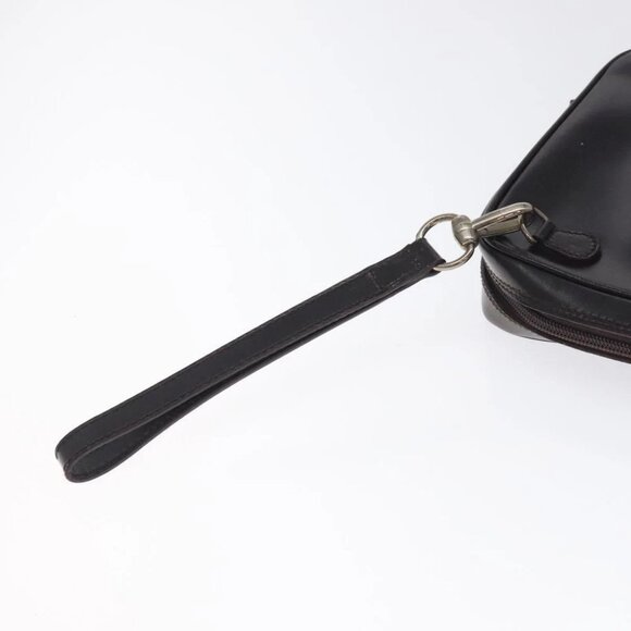 GUCCI Clutch Bag Leather Black Silver 018 0040 Auth ep9261 - Picture 9 of 14